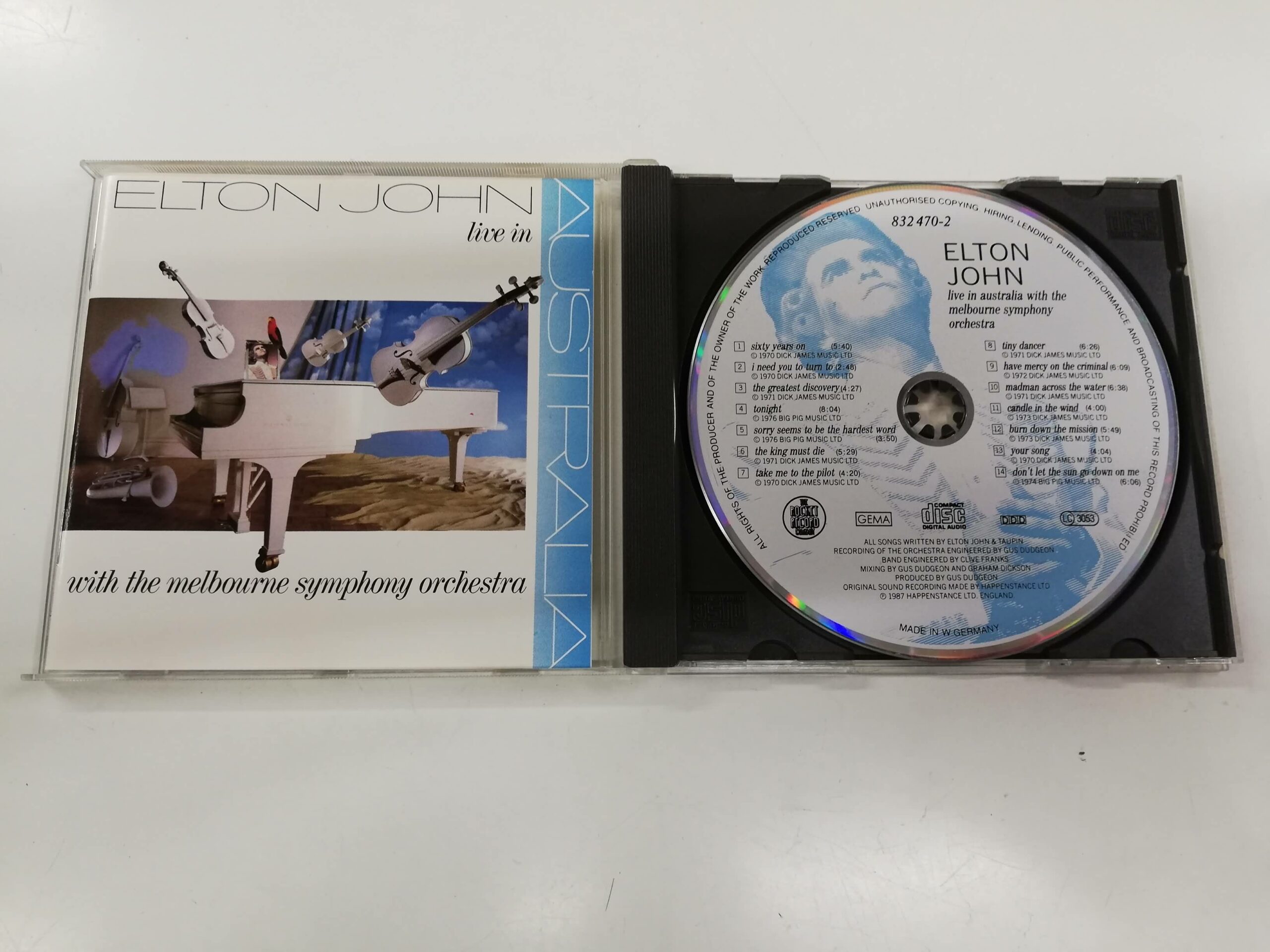 Cd Elton John With Melbourne Symphony Orchestra Live In Australia Cd Sound